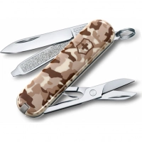 Нож перочинный Victorinox CLASSIC, сталь X55CrMo14, рукоять Cellidor®, песочный камуфляж купить в Симферополе