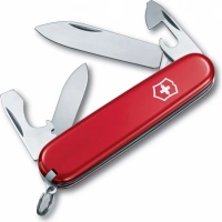 Нож перочинный Victorinox Recruit, сталь X55CrMo14, рукоять Cellidor®, красный купить в Симферополе