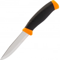 Нож с фиксированным лезвием Morakniv Companion Orange, сталь Sandvik 12C27, рукоять резина/пластик, оранжевый купить в Симферополе