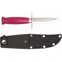 Нож с фиксированным лезвием Morakniv Scout 39 Safe Cerise, сталь Sandvik 12С27, рукоять береза, розовый купить в Симферополе