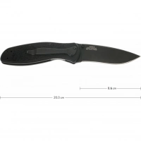 Нож складной Kershaw 1670BLK Blur Black, сталь Sandvik 14C28N, рукоять анодированный алюминий купить в Симферополе