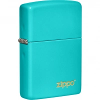 Зажигалка Classic Flat Turquoise ZIPPO Logo купить в Симферополе