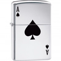 Зажигалка ZIPPO Armor™  Туз с покрытием High Polish Chrome купить в Симферополе