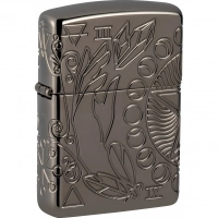 Зажигалка ZIPPO Armor® Wicca Design с покрытием Black Ice®, черная купить в Симферополе