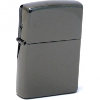 Зажигалка ZIPPO Classic с покрытием Ebony™, латунь/сталь, чёрная, глянцевая, 36x12x56 мм купить в Симферополе