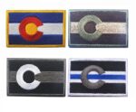 Embroidered American Colorado State Flag Patch Tactical Combat Badge Fabric National Flags Armband Badge Patch applique